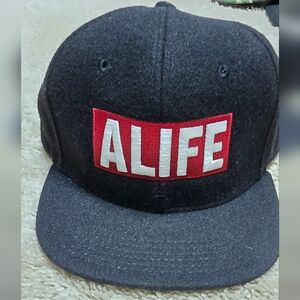 ALIFE box logo wool snapback
